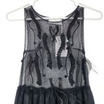 SoAllure Black Dress Tulle Sleeveless Semi Sheer Size 38 IT Size XS US NWT Maxi Photo 1