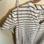 Lands' End Lands’ End Women’s White Gray Striped Shirt Dress 4 Photo 11