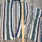 Umgee Boho Open Front Knit Crochet Poncho Sweater Cardigan Womens Size M/L Pink Size L Photo 4