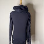 Lululemon Parallel Stiped Black and White Think Fast Hoodie Photo 8