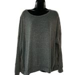 Acemi  relaxed large gray crewneck long sleeve lightweight sweatshirt Photo 0