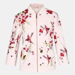 Ted Baker 💕 LONDON💕 Llelah Bomber Jacket Bird & Blossom Print Embroidered 6 NWT Photo 6