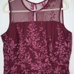 NWT Elegant J. Taylor Wine Sparkle Fashion Dress Size 16 Original $89 Photo 2