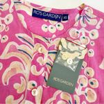 Ro’s Garden Cotton Classic Kurta Long Midi Maxi Dress Kazo Pink Floral Bohemian Size XS Photo 7