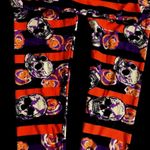 LuLaRoe  Halloween Leggings Tall Curvy 32 inch Skull Floral TrickTreat Fe… Photo 3