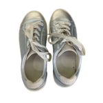 UGG  Zilo Metallic Sneaker 1103690 Silver Leather Sneakers‎ Women's Size 9 Photo 4