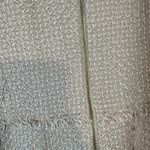 Eliza J  Cream Short Sleeve Fringe Detail Formal Sheath Dress Women Sz 8 Photo 11