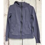 Lululemon Full Zip Scuba Jacket *Light Cotton Heathered Daze Purple Blue Size 8 Photo 0