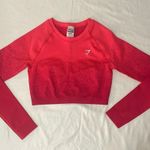 Gymshark Adapt Ombre Seamless Long Sleeve crop top - Pink/Red! Photo 2