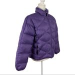 REI Quilted Floral Embroidered Puffer Jacket Purple Size Small Photo 6