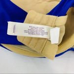 Cacique Lane Bryant Swim Bikini Top Blue Build in Bandeau Bra Womens Size 36DD Photo 7