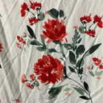 Torrid SIZE0(WO SIZE 10/12) OFF WHITE TOP CORAL FLORAL DESIGN RUFFLE Photo 2