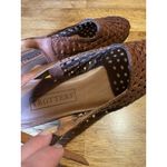 TROTTERS Lea Woven Brown Leather Slingback Flats Huarache Quiet Luxury Size 8.5 Photo 4