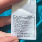 Nike  Teal Blue Dri Fit Cropped High Rise Wide Leg Workout Pants Photo 5