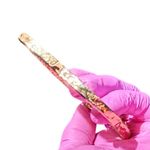 Charles Albert  Alchemía Gold-Toned Hammered Texture Scalloped Edge Bangle Bracel Photo 2