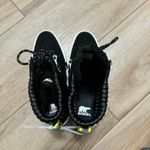 Sorel Women's Brex Heel Cozy Lace Booties Boots Sizes 9.5 Black Sea Salt NEW Photo 11