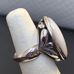 Sterling Silver ANN KING Mother of Pearl Cabochon Cut Out Ring Sz 6 NWOT Photo 9