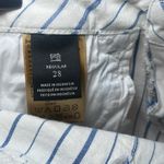 Scotch & Soda ‎ Downtown Surf La Bohemienne Mid Rise Skinny White Blue Striped Photo 4