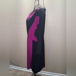 Sunny Leigh  Black and Pink Long Sleeve Dress Photo 5