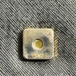 Fendi  Vintage Black Zucchino Crossbody Removable Strap Clutch Shoulder Bag Photo 8