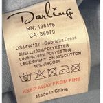 Darling Dress Junior Size M Blue Sleeveless Lined Back Zip Round Neck Lace Photo 5