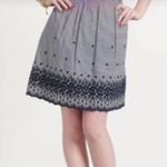 Kate Spade Striped Embroidered A-Line Skirt SIZE 6 Photo 0
