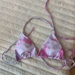 Romwe  Pink Tie Dye Bikini Top Photo 0