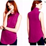 Free People HP🥳🥳 Mock Neck Sleeveless Top w/ Raw Hem Plum Purple NWT Photo 3