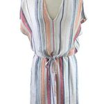 Rails  | XS | Wren Marrakesh Striped Linen-Blend Pocketed Tunic Dress Cover-Up Photo 3