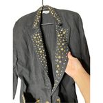 Vintage Rio 80’s Studded Rhinestone Blazer Jacket Black Size undefined Photo 3