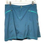 Title Nine  Skort Size 8 Athletic‎ Skirt Stretch Performance Teal Blue Tennis Photo 0