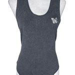 Urban Nation Black Wash Butterfly Embroidered Acid Wash Size XL Y2k Casual Goth Photo 0