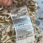 Banana Republic 100% cotton Yellow Floral peplum Blouse size XL Photo 3