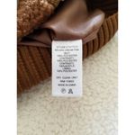 Lush Clothing LUSH Women's Teddy Jacket Coat Color-block Brown Cream Pink Size S Photo 8