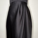 Alfred Angelo  Black Strapless Sweetheart Neckline Hoco Wedding Guest LBD Size 6 Photo 0