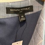 Banana Republic Factory Cowl Neck Midi Dress in Preppy Navy Plaid - size 10 Photo 3