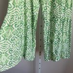 Nanette Lepore Green White Print Palazzo Pants Smocked Waist Tie Size S Photo 2