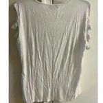 Bebe  WHITE short sleeve‎ cold shoulder top  XL Photo 2