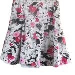 Amy Byer  Size 16 pink white and brown floral skirt Photo 9