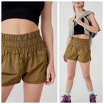 Free People FP Movement The Way Home Athletic Short, Olive Army Green sz. M Brown Size M Photo 1