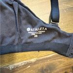 Athleta  Front Closure Zip Snap Button Sports Bra XS Black Photo 2