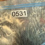 Chico's  Open Knit Kimono Sz LG (2) Lightweight Fringe Pink Tan Beach Boho Festiva Photo 12