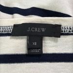 J.Crew Ivory Black Striped Long Sleeve embroidered Red Lips Design size XS Photo 10