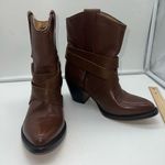 Jar Boots Buckle Wrap Women’s Short Cowboy Boots Brown Size 7 Photo 0