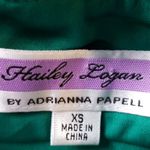 Adrianna Papell HAILEY LOGAN BY  EMERALD ASYMMETRICAL PLEATED DRESS XS Photo 5