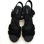 Vivaia Sally Pro Wedge Sandals Old Money Casual Knit Platform Comfort Black 8.5 Photo 1