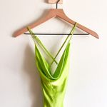 Rat & Boa Lima Satin Cowl Neck Slip Dress Size M Green Size M Photo 6
