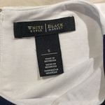 White House | Black Market Navy and White Top Size Small Photo 4