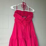 Sofie The Label Hot Pink Cutout Halter Midi Dress Women’s Sz Small Summer Dress Photo 6