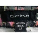 Bebe Floral Print Skinny Jeans Colorful Casual Pants Size 27 Photo 2